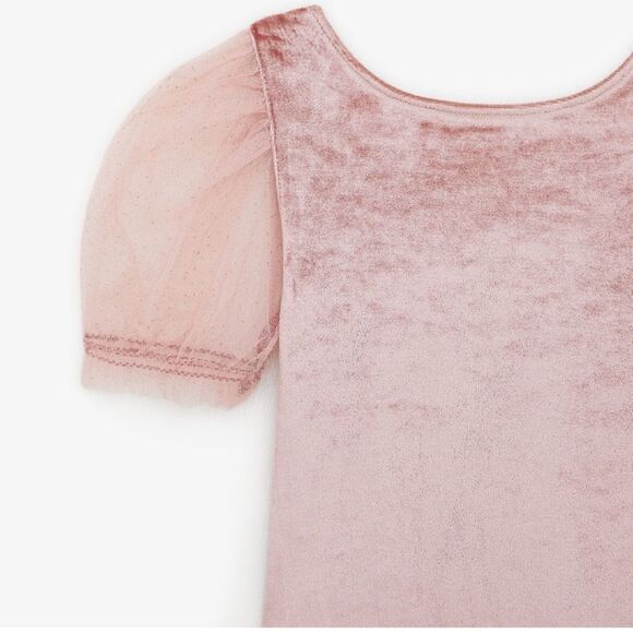 Velvet and tulle bodysuit - Picture 3 of 7